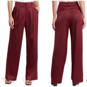 WAYF Womens Pants Extra Small pink
 Pleated Trouser